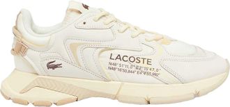 Lacoste Heren L003 Neo Leren Trainers (Gebroken wit)
