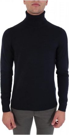 HUGO BOSS Knit Rollneck Siso - Heren - Coltruien - Blauw - XL - Truien & Vesten