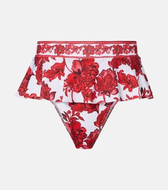 Alexandra Miro Slip bikini Zella con stampa floreale