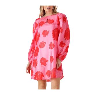 Notre-V Chique Roze Mini Jurk - Dames - Korte kleedjes - Roze - S - Kleedjes
