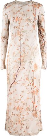 Pierre-Louis Mascia Silk Dress With Delicate Floral Pattern Print