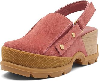 Sorel RoamN Clog RBR Womens Shoes Sandy Clay/Gum : 10.5 B - Medium, Leather