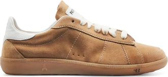 Patrizia Pepe suede-leather sneakers - Brown