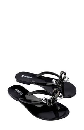 Melissa Harmonic Eclipse Flip Flop in Black at Nordstrom Rack, Size 7