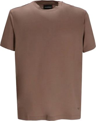 Emporio Armani T-shirt met ronde hals - Beige