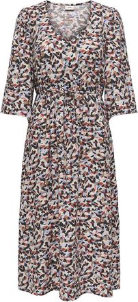 Jacqueline de Yong Halflange jurk met print