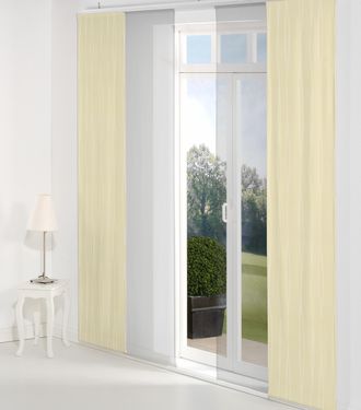 Wirth Schiebegardine »LANGWASSER« Klettband 1 Stk. tlg. inkl. Beschwerungsstange