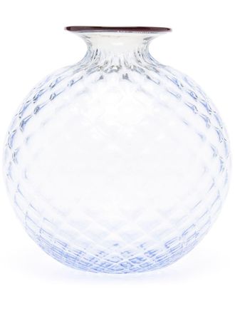 VENINI Monofiori Balloton glass vase (22cm x 30cm) - Blue