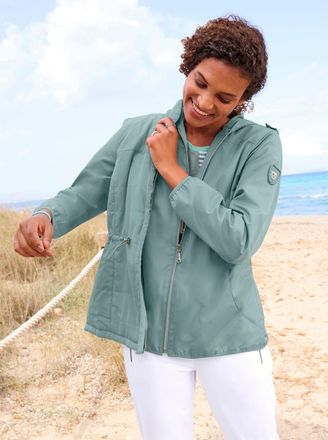 Casual Looks 3-in-1-Funktionsjacke CASUAL LOOKS, Damen, Gr. 36, jade, 100% Polyester, Besatz:100% Polyester, unifarben, Jacken 3-in-1-Funktionsjacke