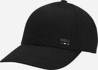 HUGO BOSS Mens BOSS Black Zed-BOSS-Stripe Cap S2-25 001 Black - Size: ONE size