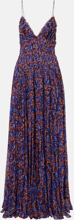 Ulla Johnson Abito lungo Atrani in chiffon di seta