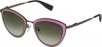 Trussardi Womens STR181528G7X 52 Sunglasses - Brown - One Size