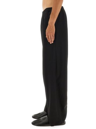 Balenciaga Stretch Wool Trousers - Black