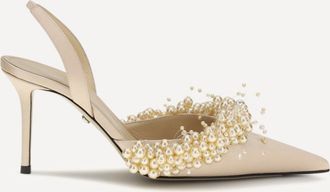 Mach & Mach D&eacute;collet&eacute; slingback con perle Woman 36