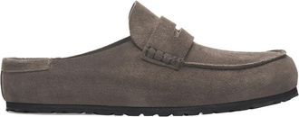 Birkenstock Anatomische grijze sandalen met su&egrave;de bovenwerk - Heren - Slip ons - Grijs - 44 EU - Su&egrave;de - Schoenen