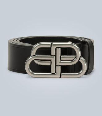Balenciaga BB Large leather belt