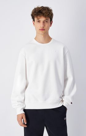 Champion Sweatshirt CHAMPION Crewneck Sweatshirt, Herren, Gr. XXL (60/62), weiss (way), Obermaterial: 70% Baumwolle, 30% Polyester, Sweatshirts Sweatshirt