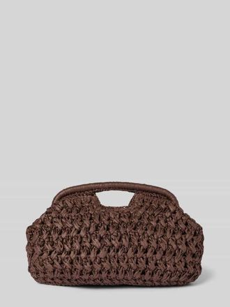 Jake*s Shoulder Bag in Flecht-Optik in Dunkelbraun, Gr&ouml;&szlig;e 1