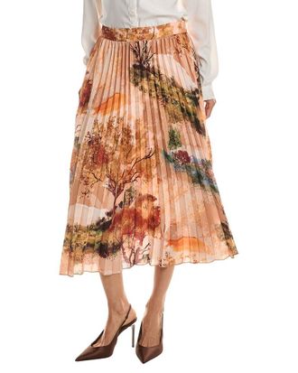 T Tahari Pull On Pleated Skirt