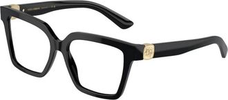 Dolce & Gabbana Authentieke Dg 3395 501 Bril - Dames - Brillen - Zwart - 55 MM - Accessoires