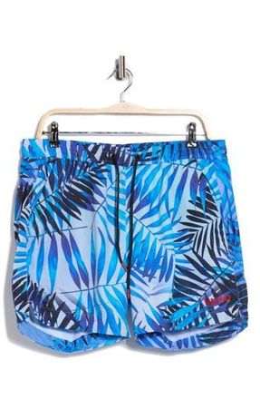 BOSS Calala Swim Trunks in Medium Blue at Nordstrom Rack, Size Xx-Large