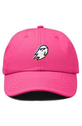 Dalix Ghost Life Embroidered Casual Cap in Hot Pink at Nordstrom