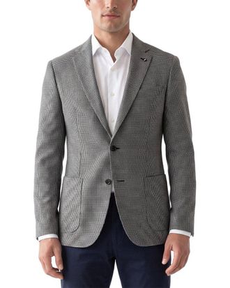 Corneliani CC Collection Pied De Poule Wool Blazer