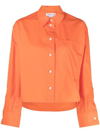 Victoria Beckham Cropped blouse - Oranje