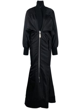 Off-white Abito stile sirena imbottito - Nero