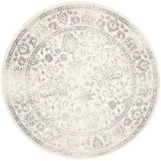 Safavieh Alfombra polipropileno marfil/plata 183 x 183 cm