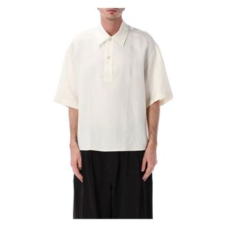 STUDIO NICHOLSON Polo Shirts, male, White, Size: S Polo