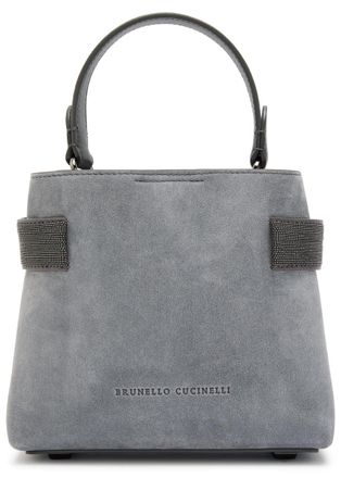 Brunello Cucinelli Suede top Handle bag - Grey - One Size