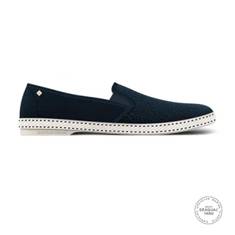 Rivieras Shoes Classic Cotton Canvas Slip-On Loafer with Laces in Navy/darkblue at Nordstrom, Size 40
