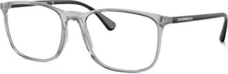 Emporio Armani Bril met vierkant montuur - Grijs