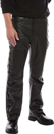 Blk Dnm Leather Pant