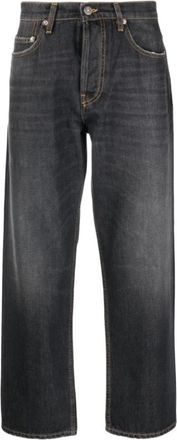 Golden Goose Straight Jeans, male, Black, Size: W30 Stylish Denim Jeans