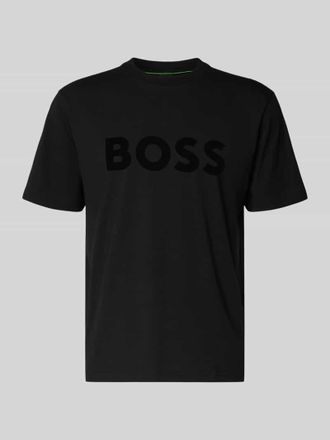HUGO BOSS Regular Fit T-Shirt aus Baumwoll-Mix Modell ICONIC in Black, Gr&ouml;&szlig;e XXXL