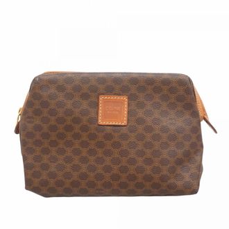 Celine Brown Pvc Pouch (Pre-Owned)