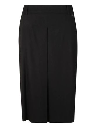 Herno pleated midi skirt - women - Viscose/Polyester/Elastane - 46 - Black