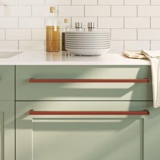 vidaXL Vidaxl - Tiradores Para Armarios 10 Uds Acero Inoxidable Bronce 480 Mm