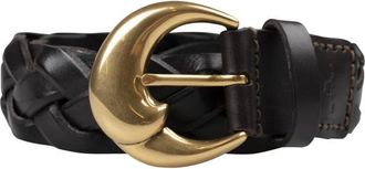 Etro Zwart Leren Dames Taille Riem - Dames - Riemen - Zwart - 85 CM - Leer - Accessoires