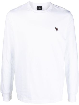 Paul Smith T-shirt met zebraprint - Wit
