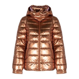 Guess Jassen, Dames, Geel, M, Metallic Puffer Bomberjack