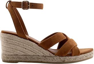 Maison Toufet Sandale Iris - Dames - Sleehakken - Bruin - 37 EU - Leer - Schoenen