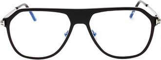 Tom Ford FT5943-B003 Aviator Full Rim Eyeglasses - Brown