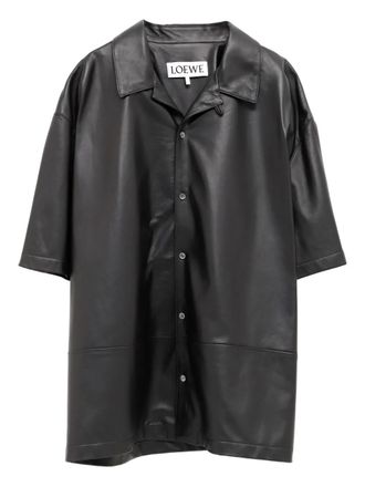 Loewe collared short-sleeves shirt - Black