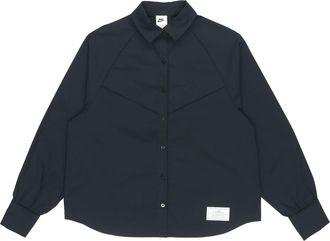 Nike (WMNS) Nike Sportswear Icn Clsh Wvn Ls Top Long Sleeved Shirt Black DD5051-010