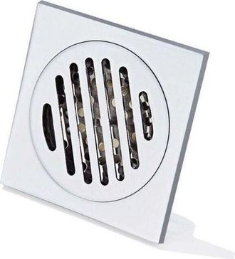 OEM Rejilla De Ducha Anticabello, Desag&uuml;e De Suelo De Acero Inoxidable Grueso, Desag&uuml;e Cuadrado Starlight De 100 X 100 Mm