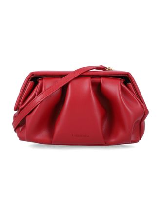 Themoir&egrave; Athena Pleated Vegan Leather Scultpural Clutch