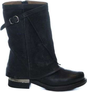A.S.98 Enkellaarsjes Amara - Dames - Cowboylaarzen - Zwart - 40 EU - Leer - Schoenen